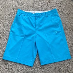 Blue puma golf shorts